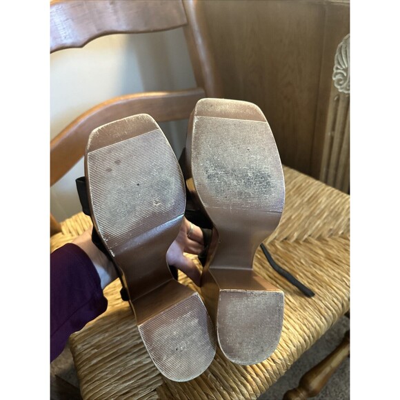 Cool Planet by Steve Madden Black Wooden Heeled 2”Platform, 9.5 M - Picture 6 of 9